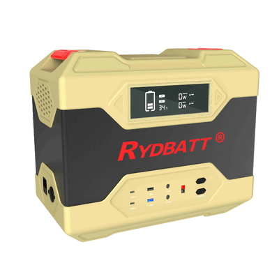 Przenośna elektrownia Ryder 2400 W (szczyt 4000 W), bateria zapasowa 2400 Wh LiFePO4 Szybkie ładowanie 1,5 godziny 100%, generator energii słonecznej